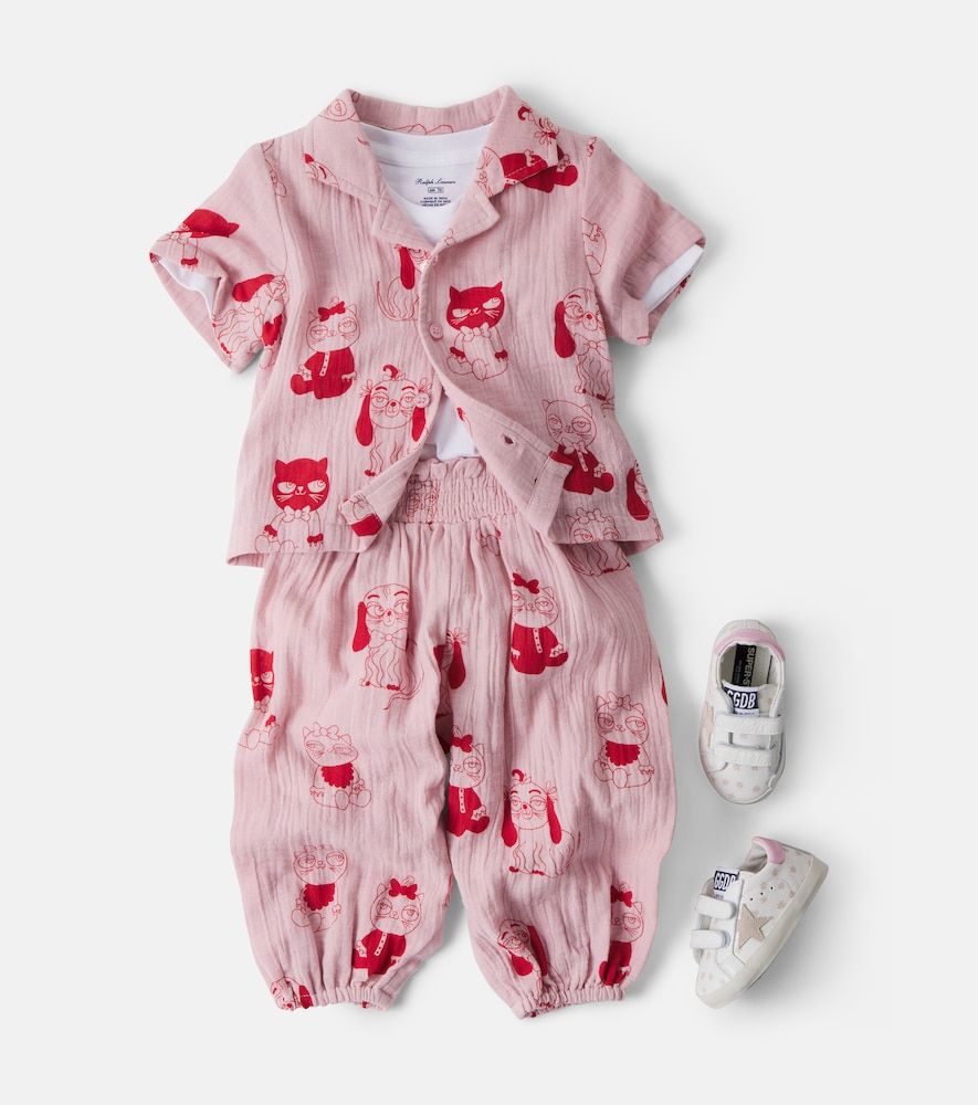 Bebé - set Mini Babies de camisa y pantalones de algodón - Mini Rodini - Modalova