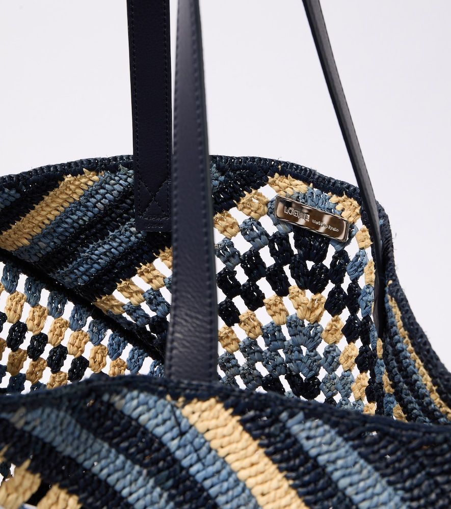 Tote Paula's Ibiza Puzzle Fold XL de rafia - Loewe - Modalova