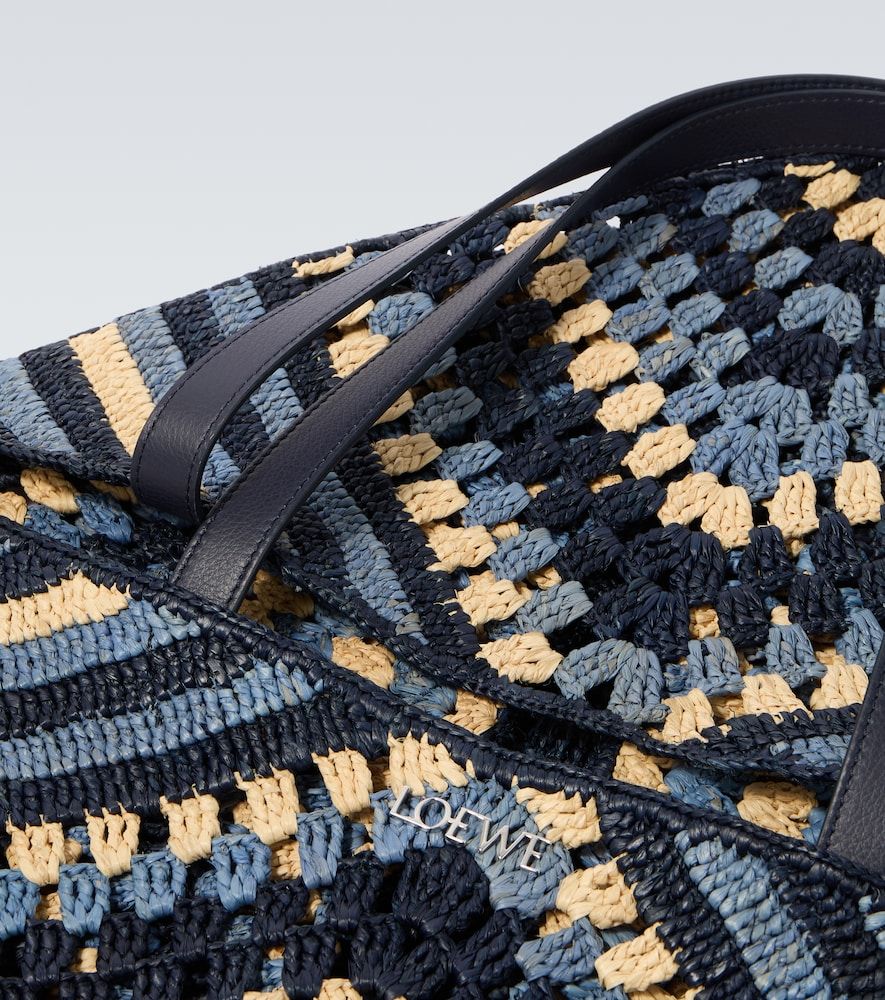 Tote Paula's Ibiza Puzzle Fold XL de rafia - Loewe - Modalova