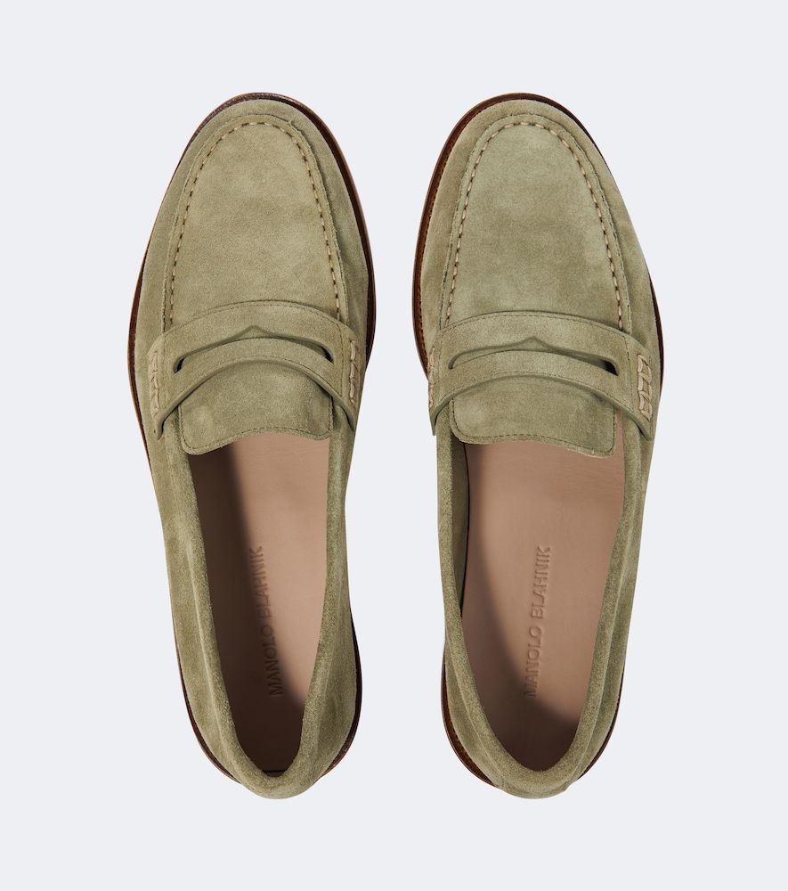 Loafers Perry aus Veloursleder - Manolo Blahnik - Modalova