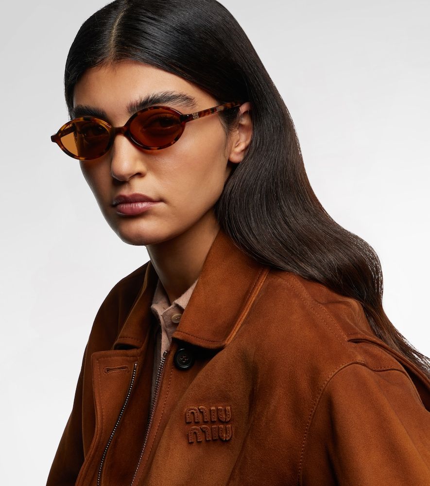 Runde Sonnenbrille Fashion Show - Miu Miu - Modalova