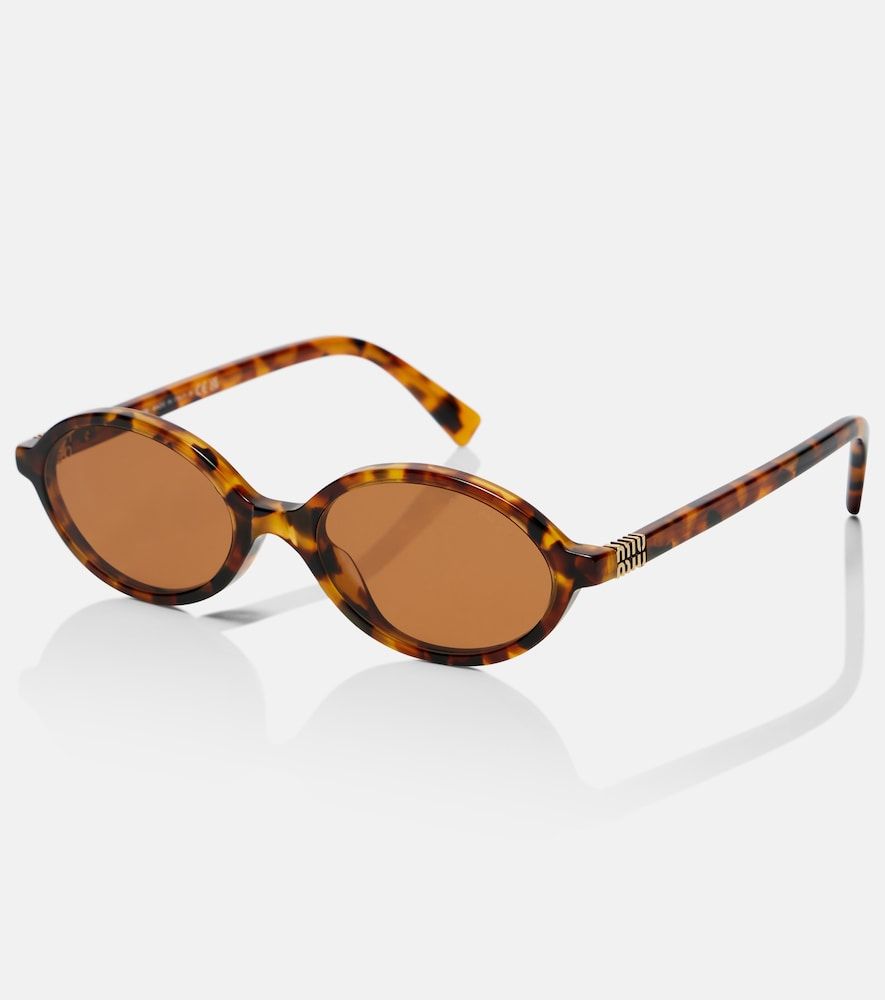 Runde Sonnenbrille Fashion Show - Miu Miu - Modalova