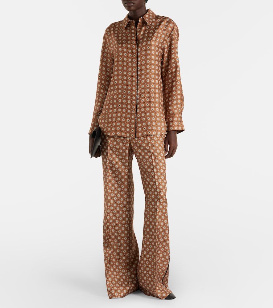 Camisa Graphic Dreams de sarga de seda - Dorothee Schumacher - Modalova