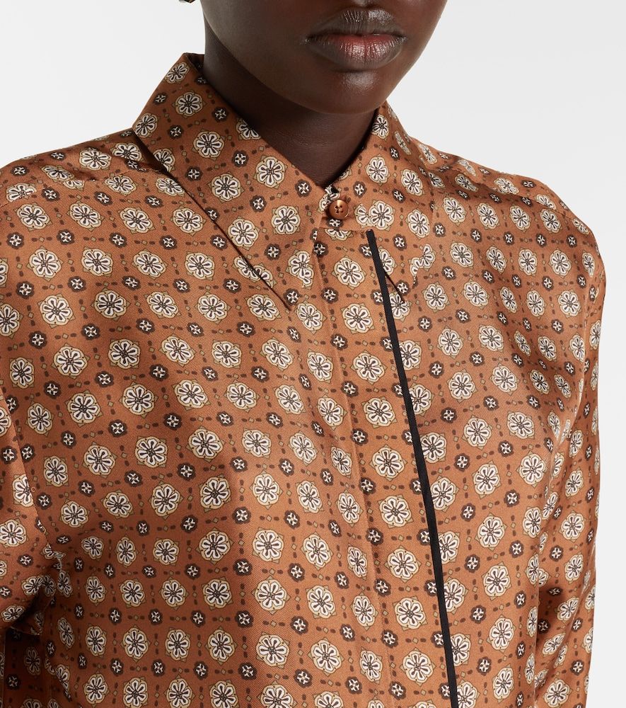 Camisa Graphic Dreams de sarga de seda - Dorothee Schumacher - Modalova