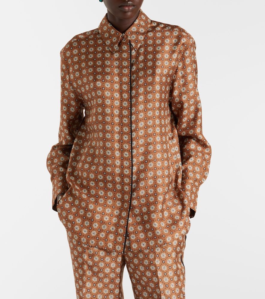 Camisa Graphic Dreams de sarga de seda - Dorothee Schumacher - Modalova