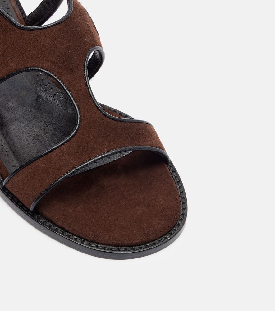 Sandalen Rufina aus Veloursleder - Manolo Blahnik - Modalova