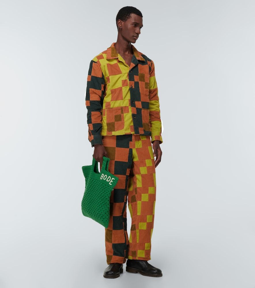 Pantalones de pana con patchwork - Bode - Modalova