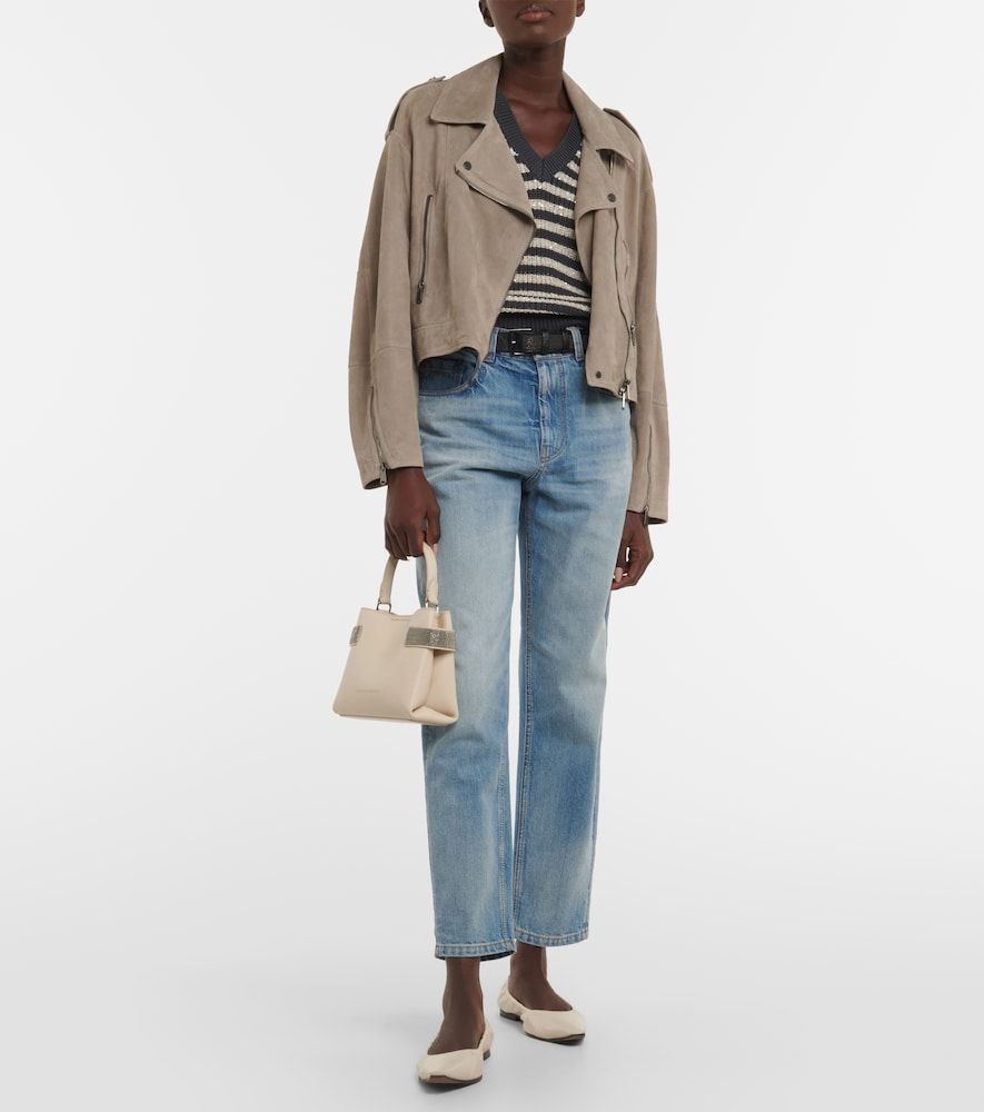 Jeans tapered a vita media - Brunello Cucinelli - Modalova