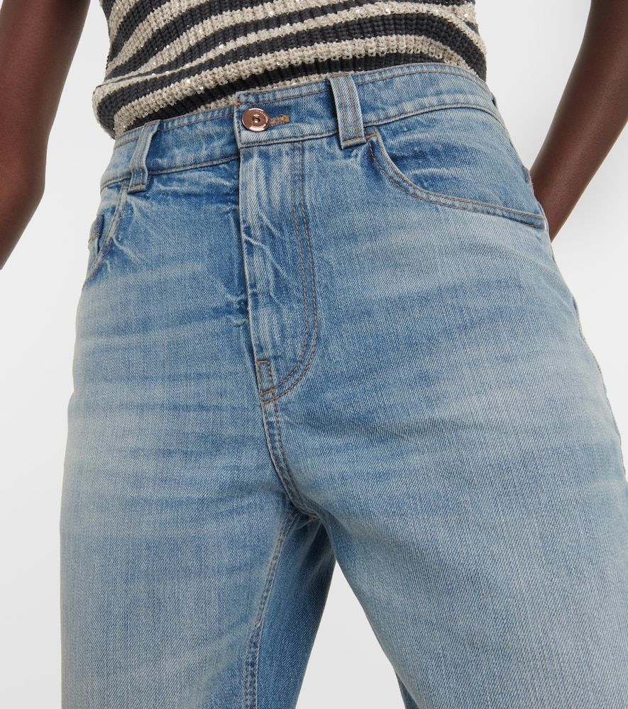 Jeans tapered a vita media - Brunello Cucinelli - Modalova