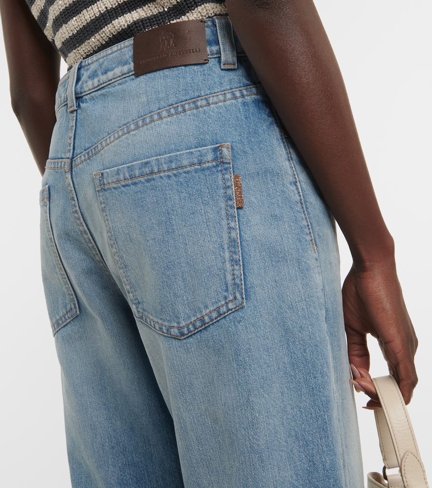 Jeans tapered a vita media - Brunello Cucinelli - Modalova
