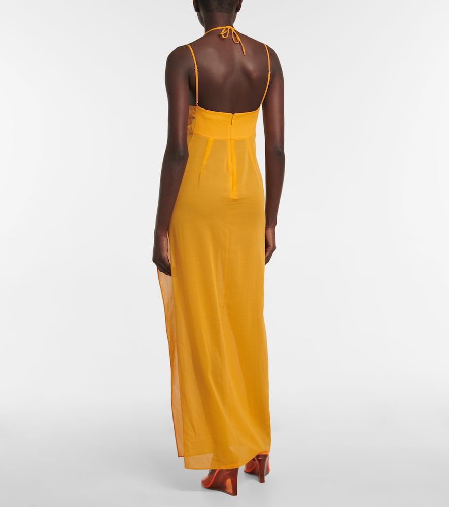 Vestido largo cuello halter - Nensi Dojaka - Modalova