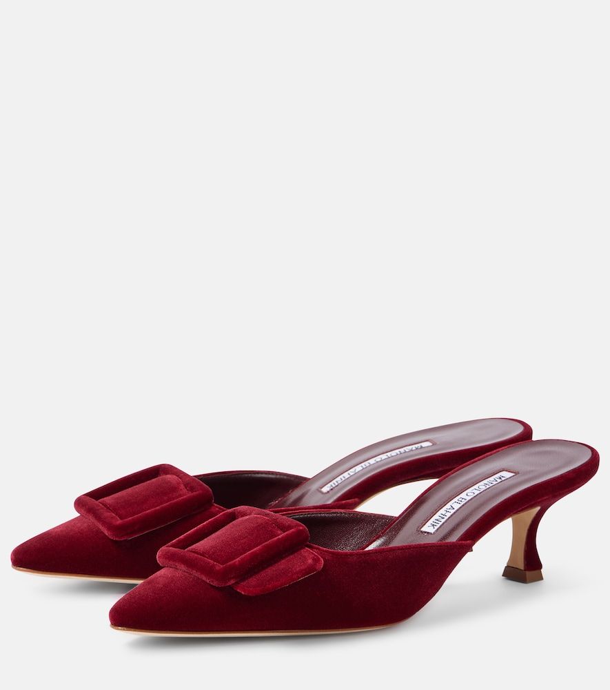 Mules Maysale 50 aus Samt - Manolo Blahnik - Modalova