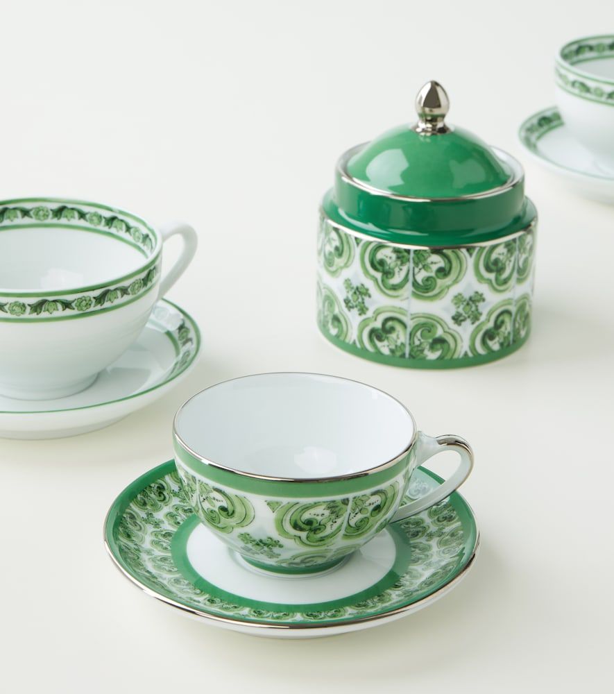 Set Majolica de taza y platillo para expreso - Dolce&Gabbana Casa - Modalova