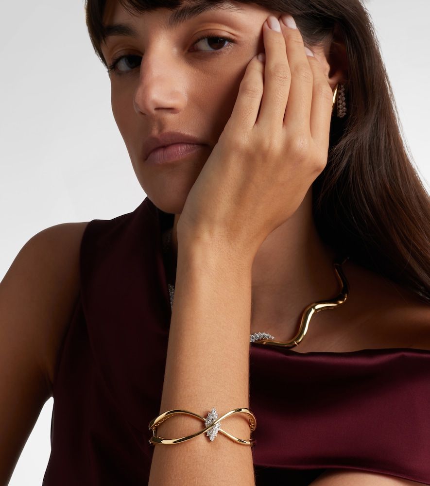 Pulsera Golden Strada de oro blanco y amarillo de 18 ct con diamantes - Yeprem - Modalova