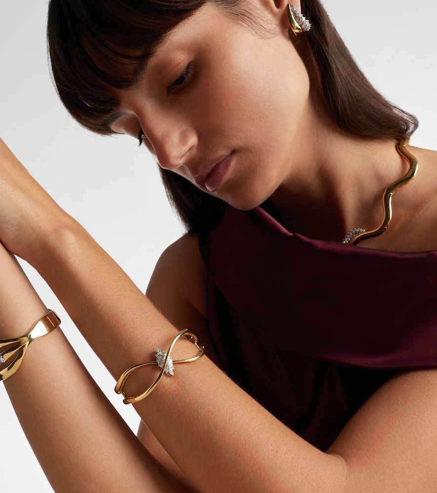 Bracciale Golden Strada in bianco e giallo 18kt con diamanti - Yeprem - Modalova