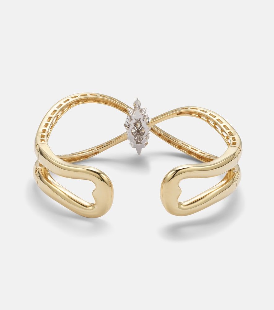 Bracciale Golden Strada in bianco e giallo 18kt con diamanti - Yeprem - Modalova