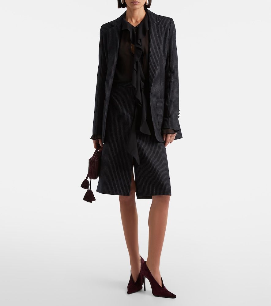 Pinstriped wool-blend pencil skirt - Nina Ricci - Modalova