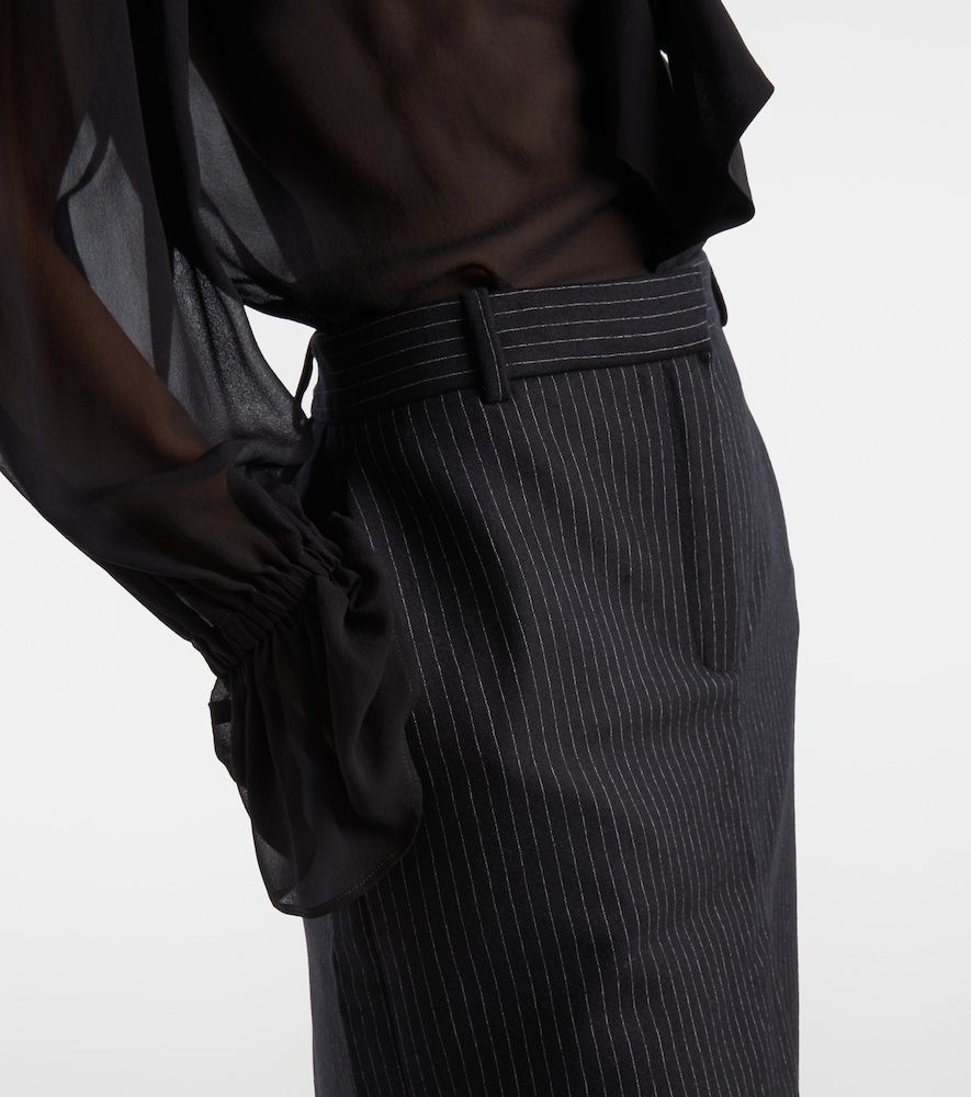Pinstriped wool-blend pencil skirt - Nina Ricci - Modalova