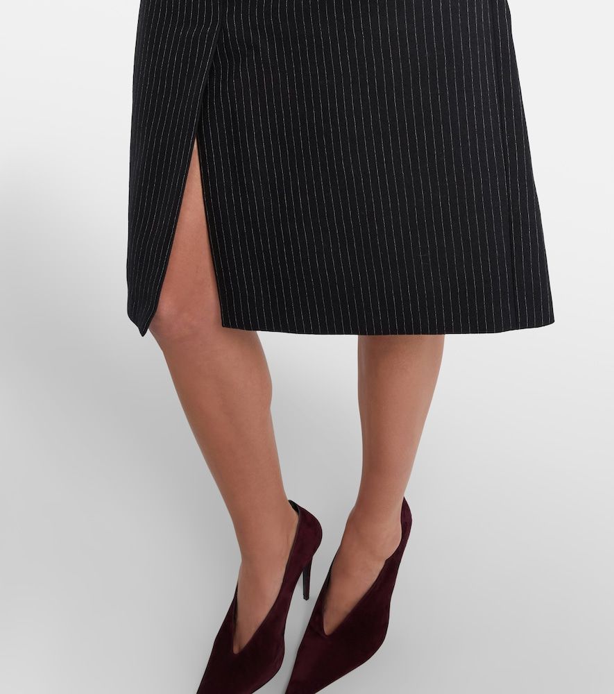 Pinstriped wool-blend pencil skirt - Nina Ricci - Modalova