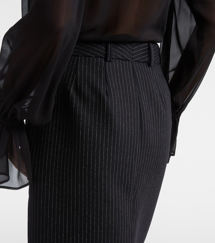 Pinstriped wool-blend pencil skirt - Nina Ricci - Modalova