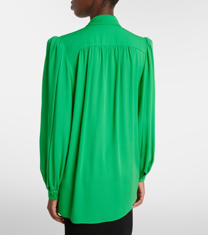 Tie-neck silk georgette blouse - Valentino - Modalova