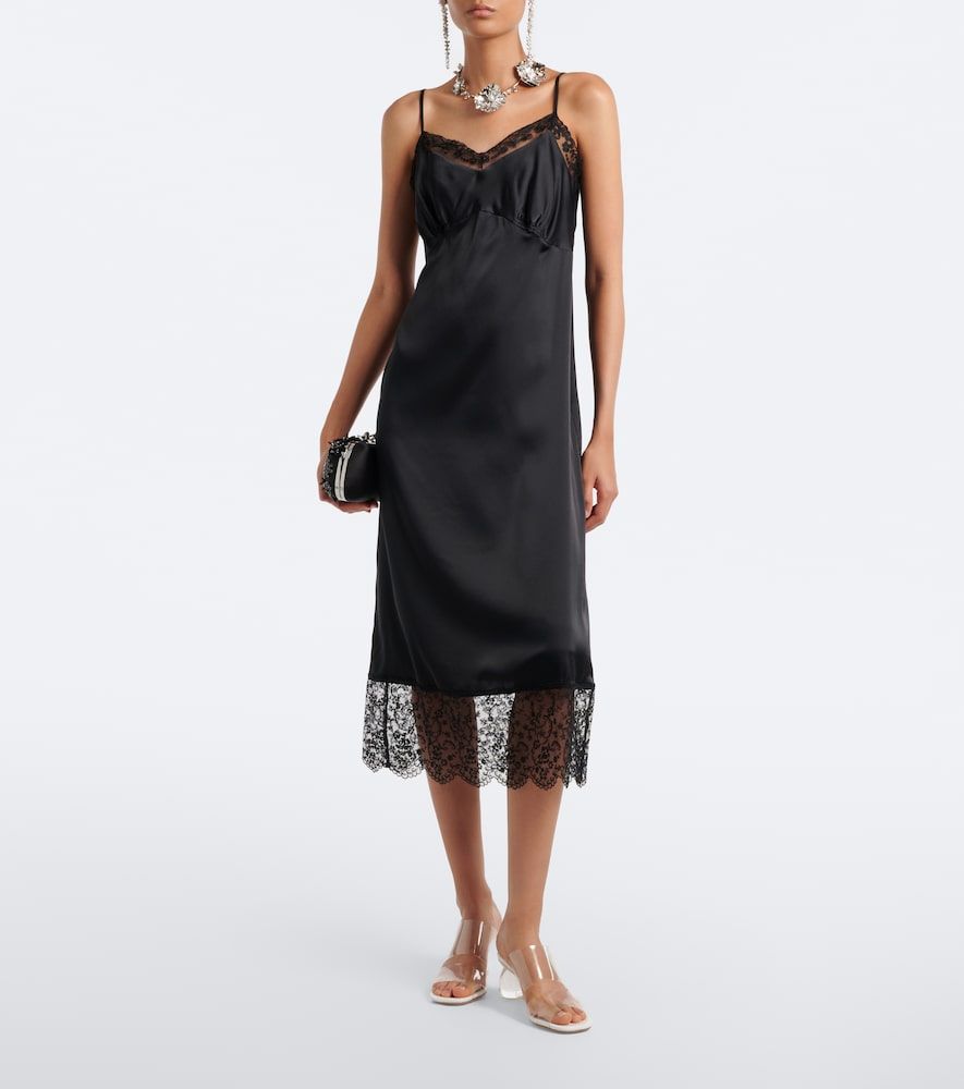 Abito sottoveste in satin - Simone Rocha - Modalova