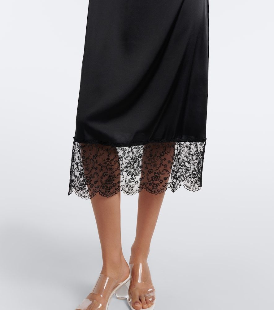Abito sottoveste in satin - Simone Rocha - Modalova