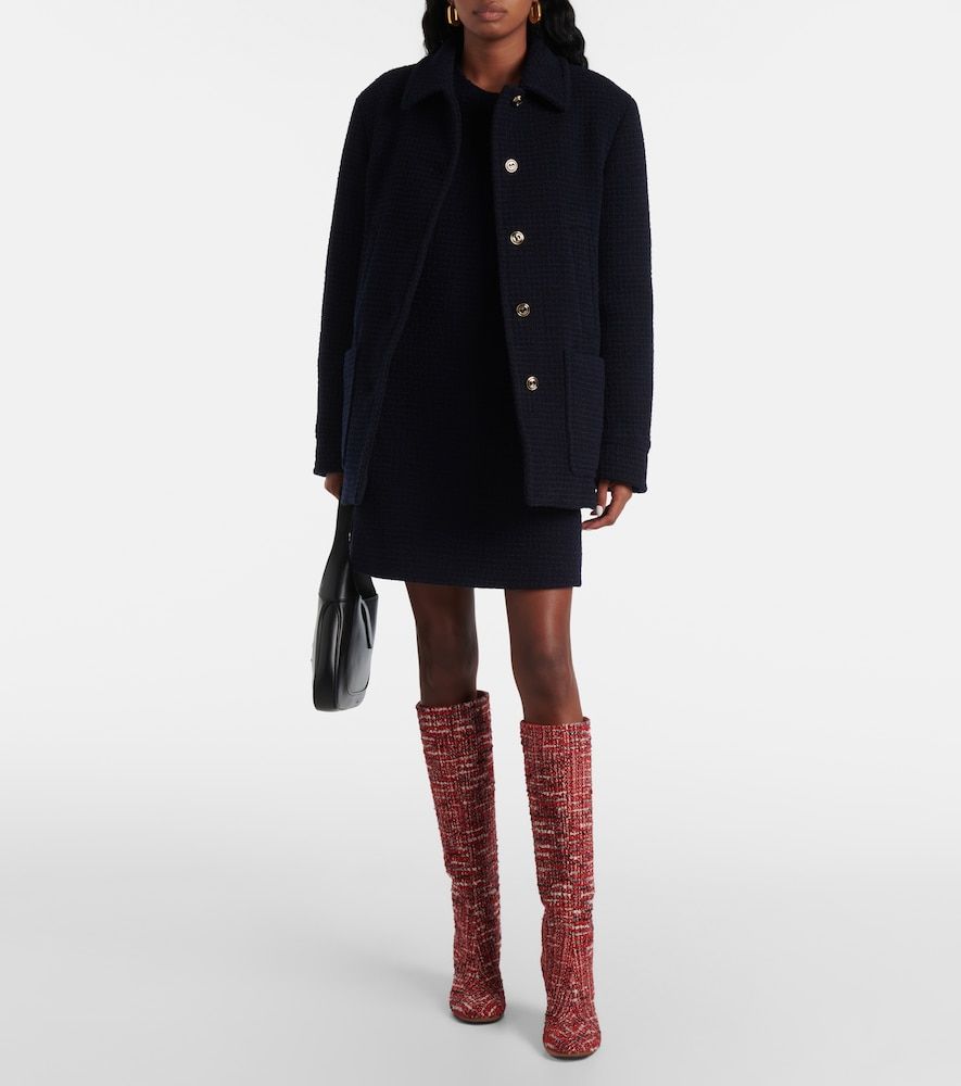 Boucle knee-high boots - Gianvito Rossi - Modalova