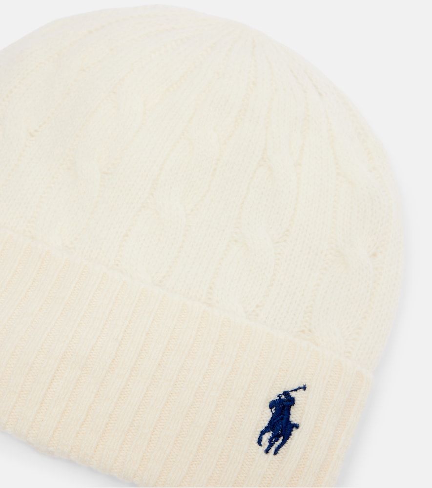 Embroidered wool and cashmere beanie - Polo Ralph Lauren - Modalova