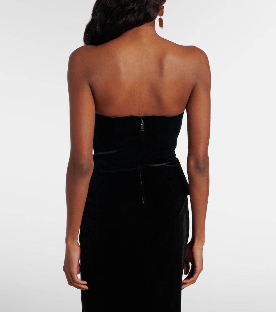 Top a corsetto in velluto - Roland Mouret - Modalova