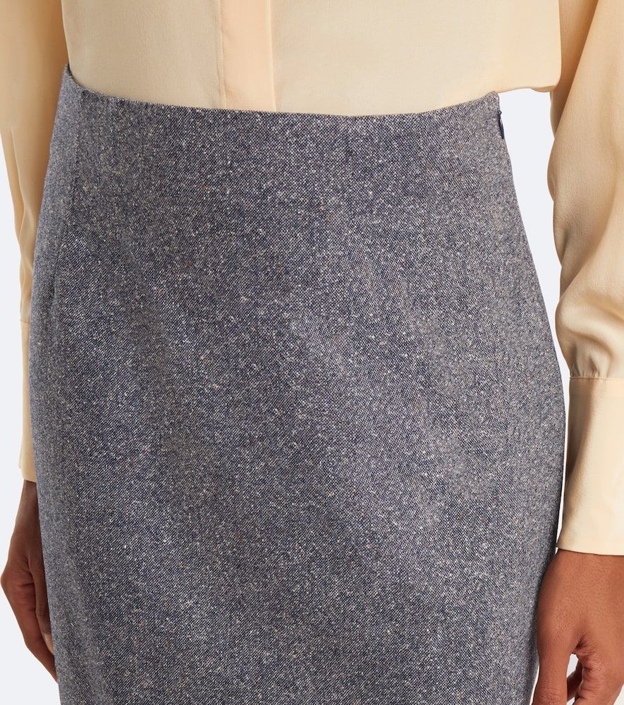 Wool and silk-blend pencil skirt - Etro - Modalova