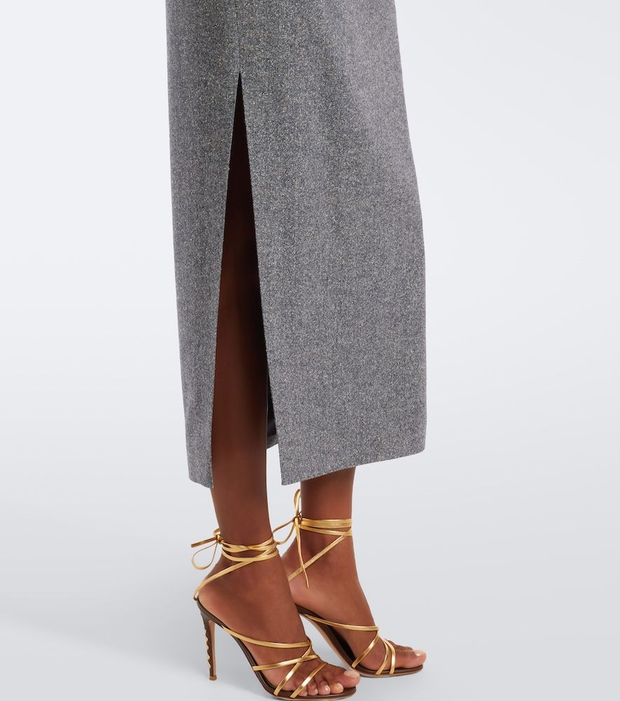 Wool and silk-blend pencil skirt - Etro - Modalova