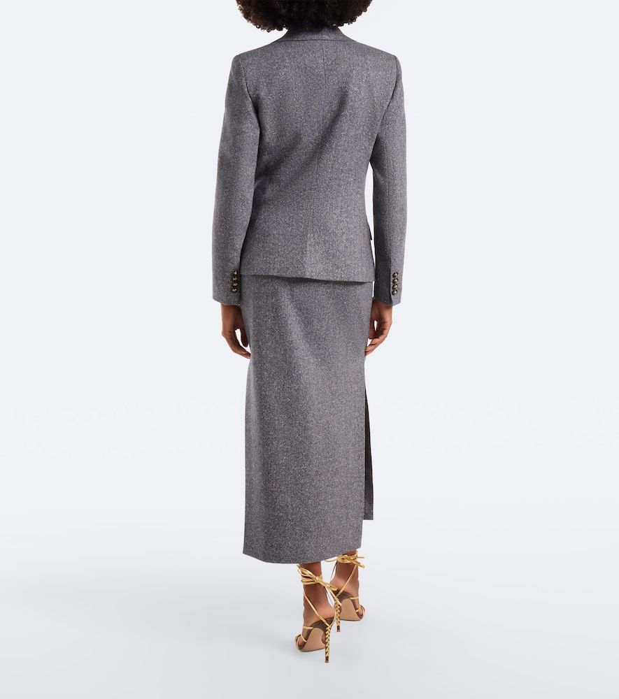 Wool and silk-blend pencil skirt - Etro - Modalova