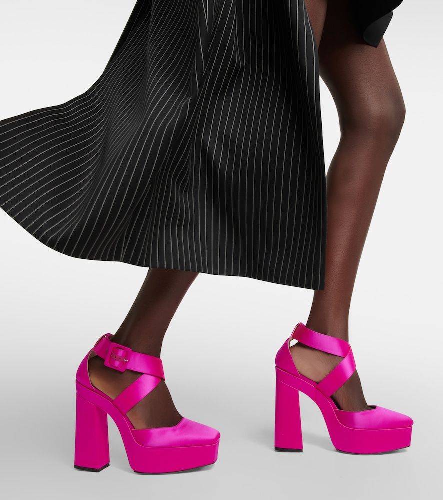 Pumps con plateau Gaia in raso - Jimmy Choo - Modalova