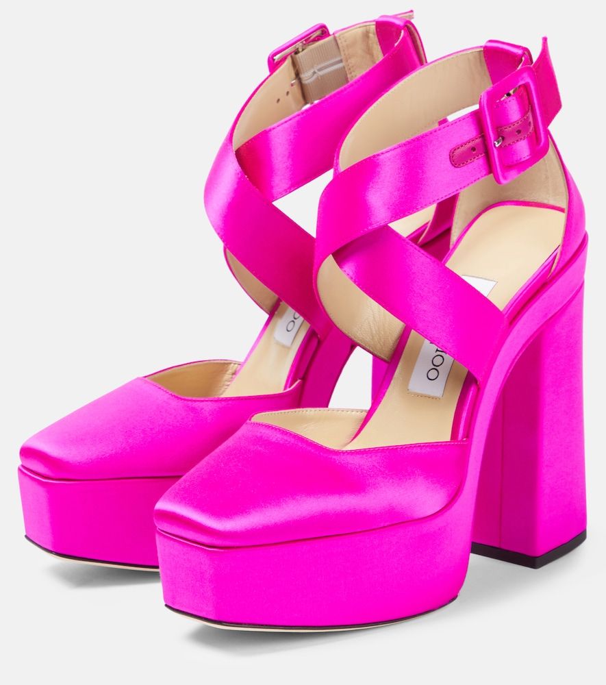 Pumps con plateau Gaia in raso - Jimmy Choo - Modalova