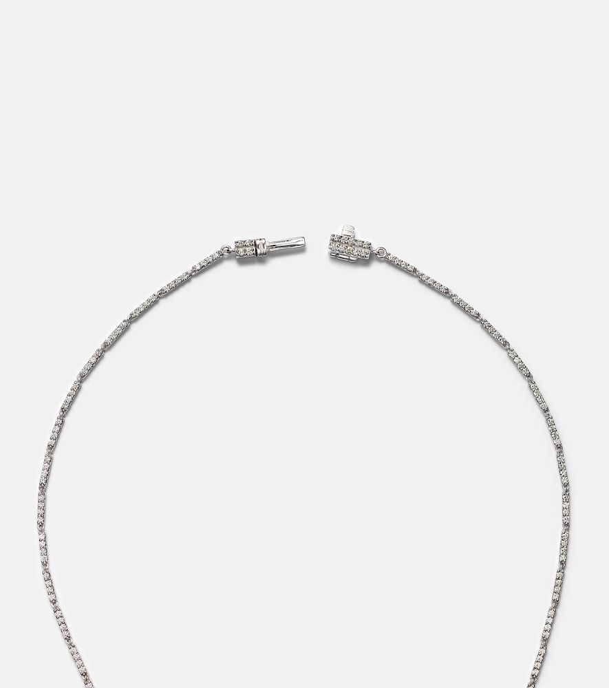 Collar Reign Supreme de oro blanco de 18 ct con diamantes y ópalo - Yeprem - Modalova