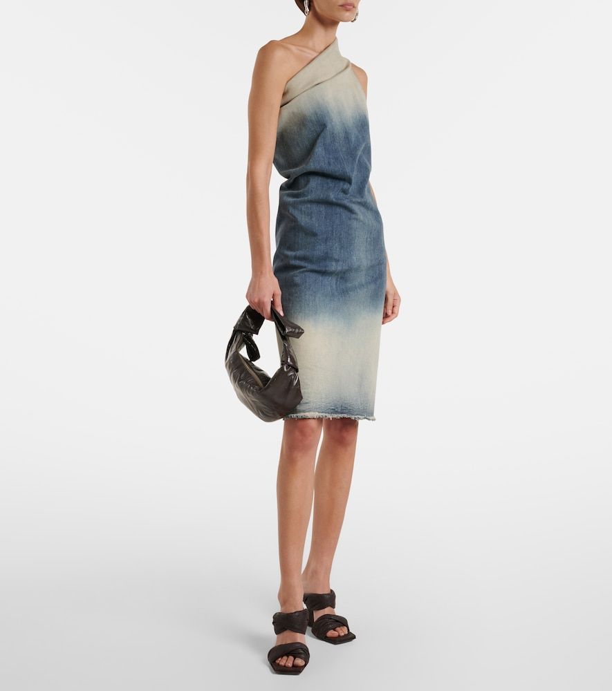 Abito midi monospalla Athena in denim - Rick Owens - Modalova