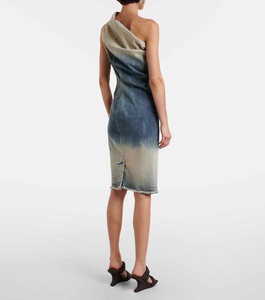 Abito midi monospalla Athena in denim - Rick Owens - Modalova