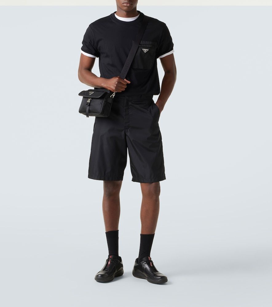 Bolso al hombro de Re-Nylon con piel - Prada - Modalova