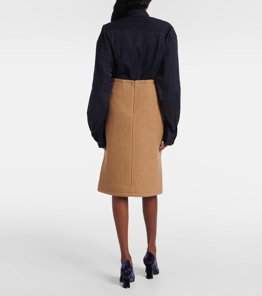 Dries Van Noten Gonna midi in lana - Dries Van Noten - Modalova
