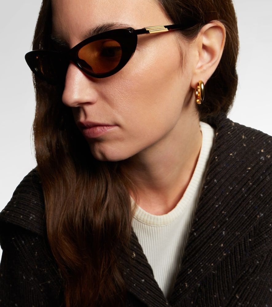 Snap cat-eye sunglasses - Bottega Veneta - Modalova