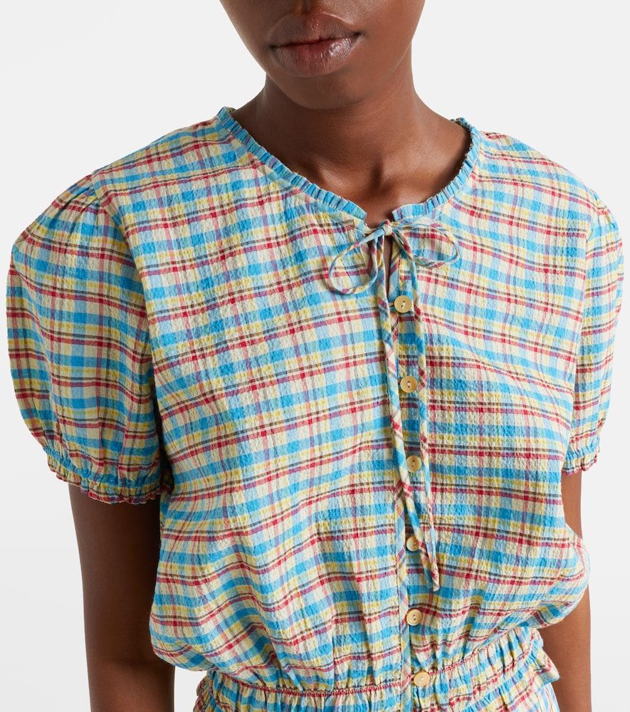 Santana checked cotton-blend top - Faithfull - Modalova
