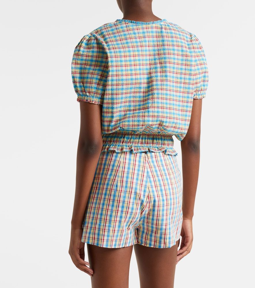 Santana checked cotton-blend top - Faithfull - Modalova