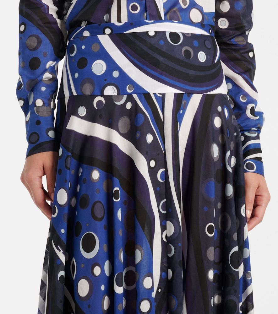 Gonna lunga in mussola di cotone con stampa - Pucci - Modalova