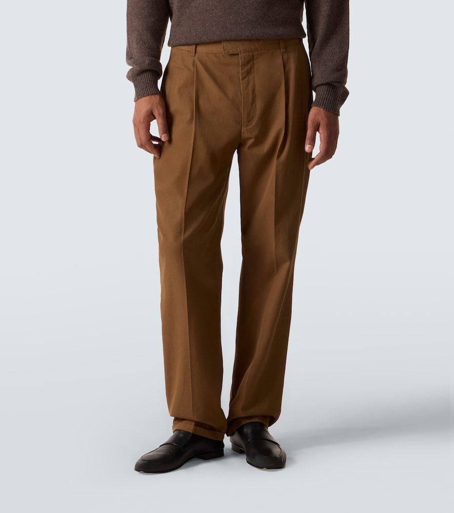 Pantalones rectos Belamy de gabardina - The Row - Modalova