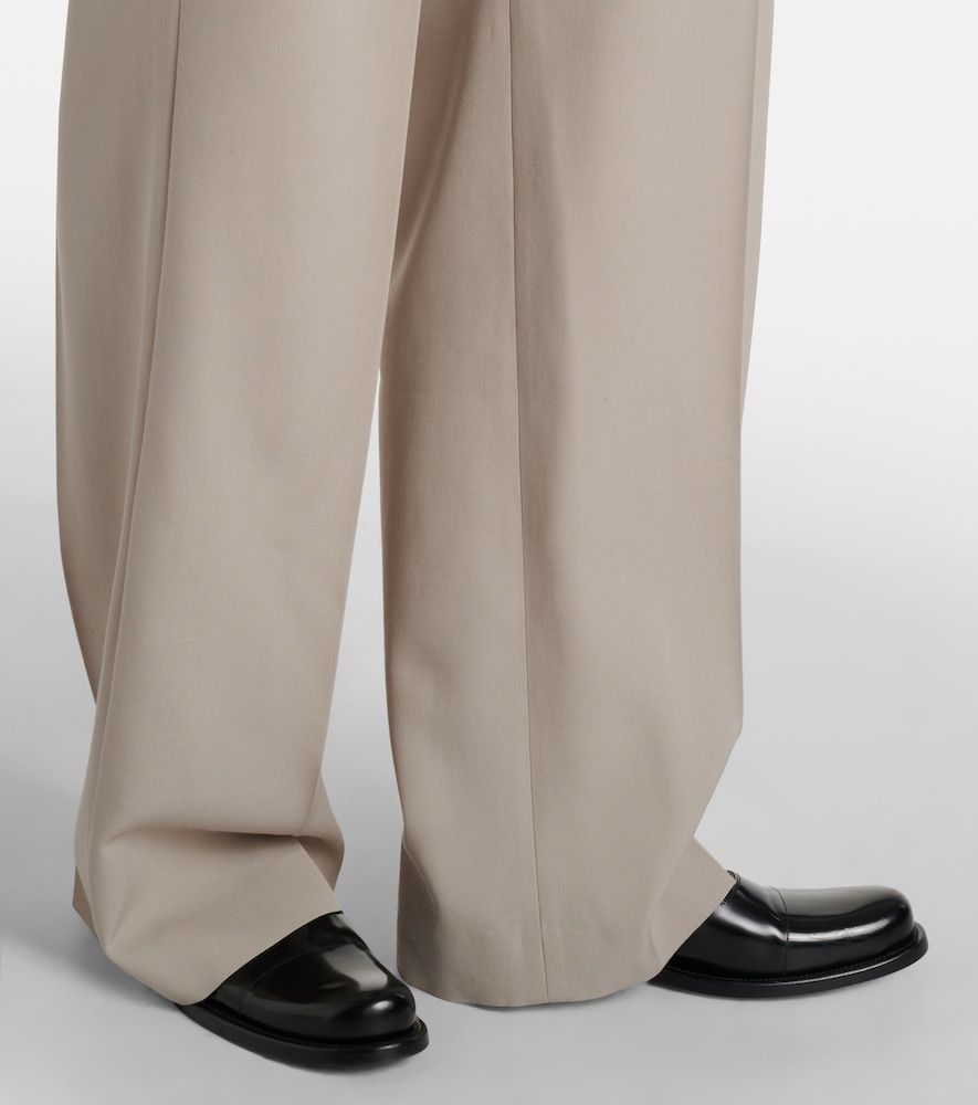 Pantalones anchos Virgil de gabardina de lana - The Row - Modalova