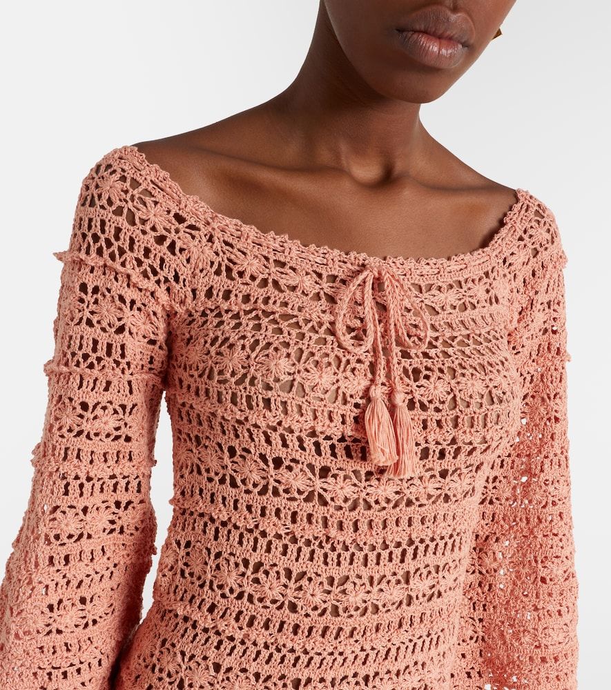 Bella crochet cotton minidress - Anna Kosturova - Modalova
