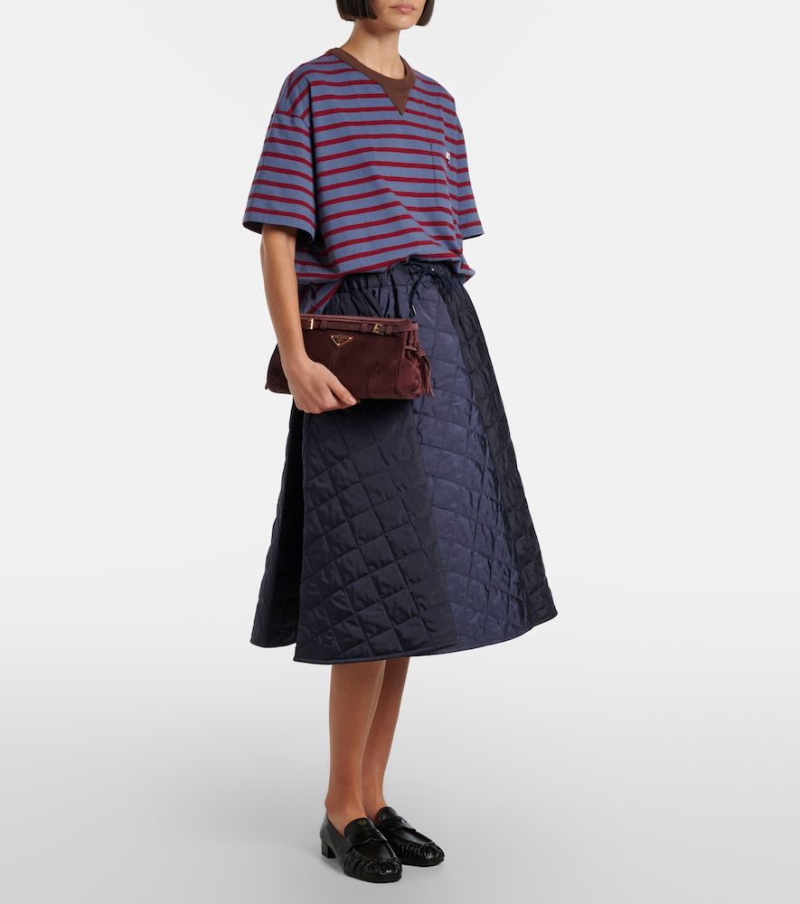 Bolso al hombro Bonnie Small de ante - Prada - Modalova