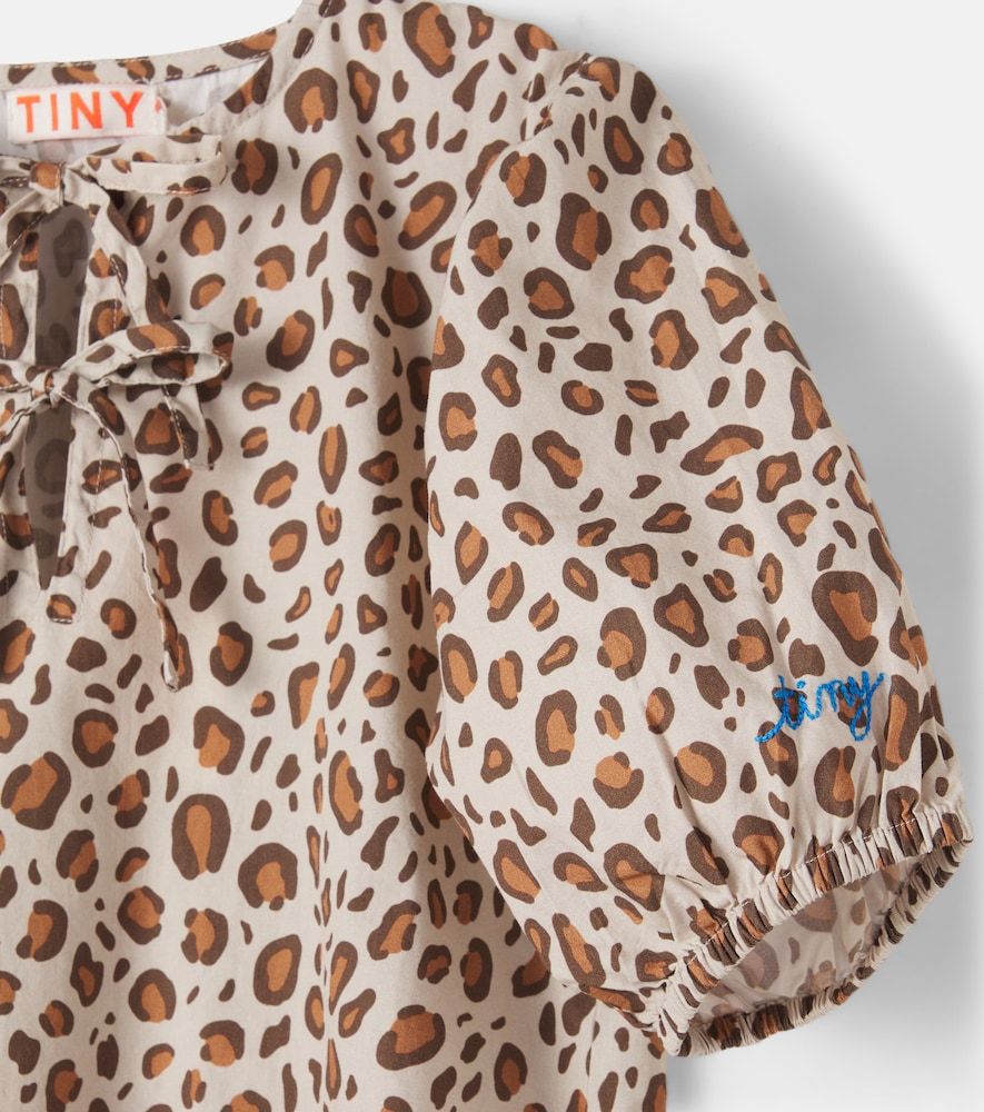 Vestido de algodón con estampado de leopardo - Tinycottons - Modalova