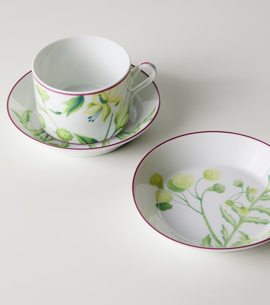Set de 2 tazas de té y platillos Impero de porcelana - Ginori 1735 - Modalova